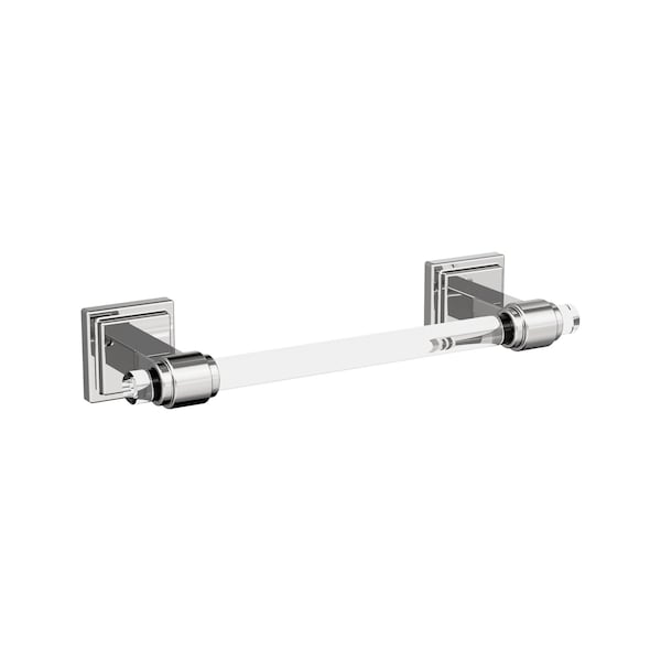 Glacio Clear/Chrome Contemporary 8 in. 203 mm Towel Bar