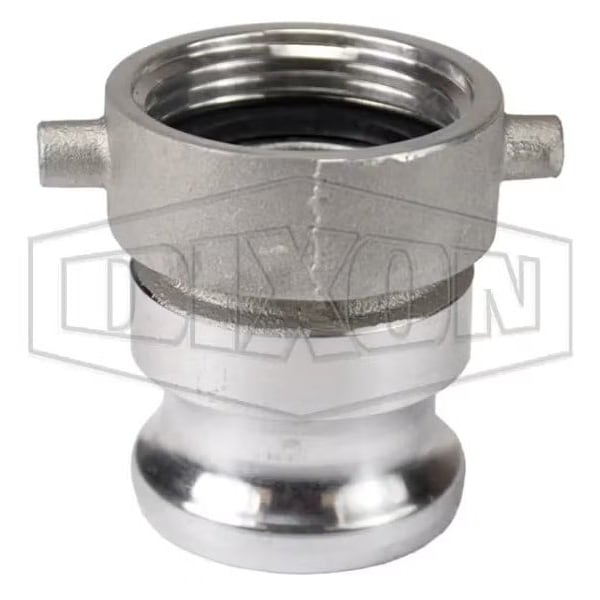 Cam and Groove Hydrant Adapter, 1-1/2 in, Female NST NH x Male Adapter, Aluminum, Domestic
