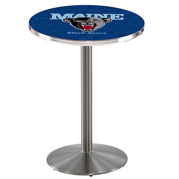 42" Stainless Steel Maine Pub Table, 36" dia. Top