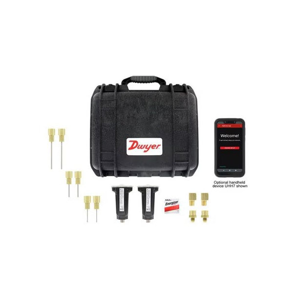 Hydronic differential pressure manometer, full kit with (2) each 200 psi sensors