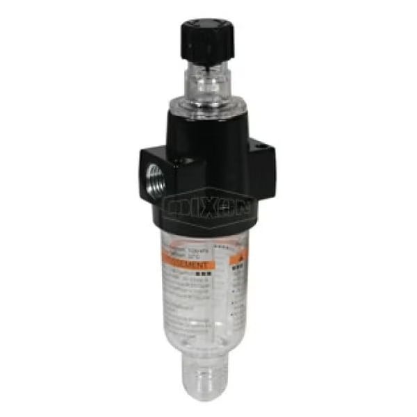 Wilkerson by EconOmist Miniature Lubricator, 1/4 in Port, 20 SCFM Flow Rate, 150 psi Pressure, Polyc