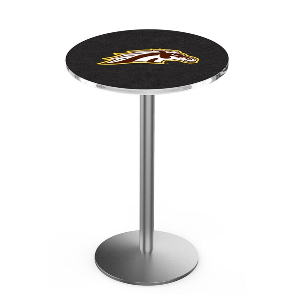 42" Stainless Steel Western Michigan Pub Table, 36" dia. Top