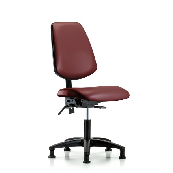 Vinyl Chair, Desk, Med Back, Glides, Borscht