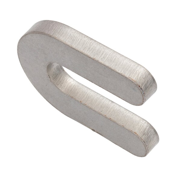 1/2 HORSESHOE SHIM 2 in x 1-1/2 in x 1/4 in, 316 SS