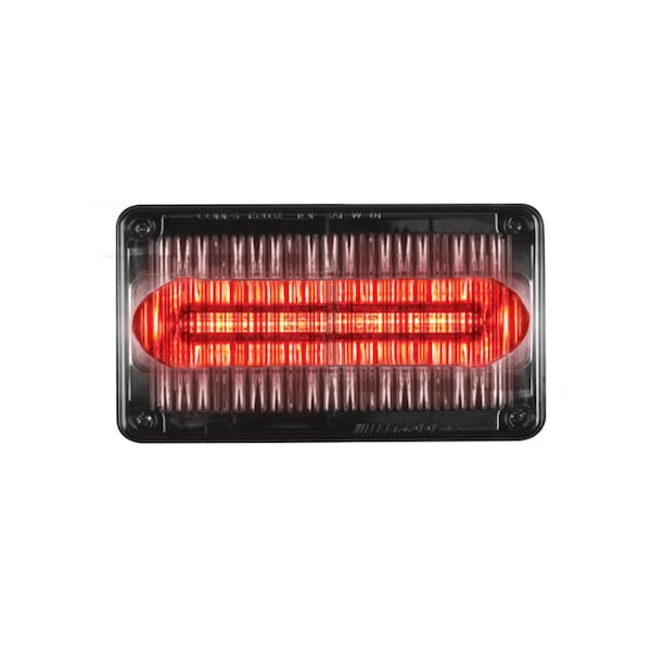 LED PrizmIi, With Clear Lens, Red, 4"X6"