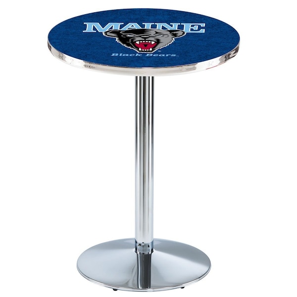 42" Chrome Maine Pub Table, 36" dia. Top