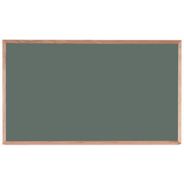 Porcelain on Steel Chalkboard  Solid Oak Wood Frame 36"x60" Slate