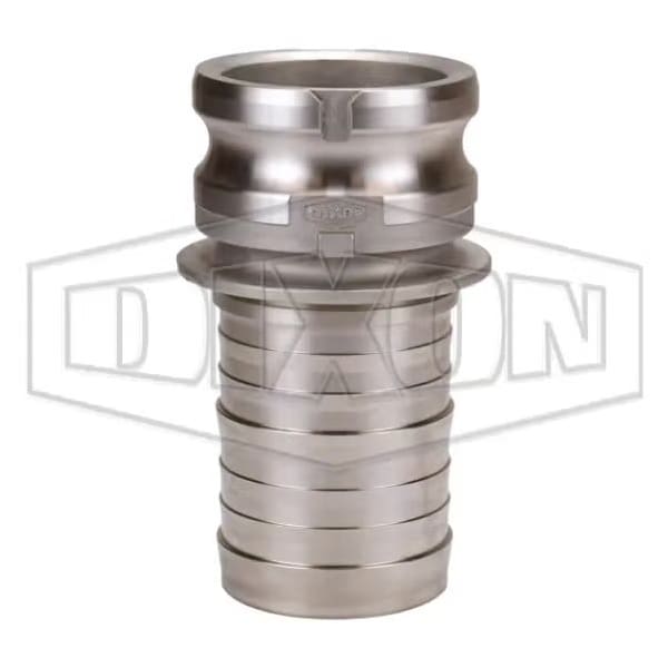 Vent-Lock Type E Cam and Groove Adapter, 3 in, Male Adapter x Hose Shank, 70DegF Ambient