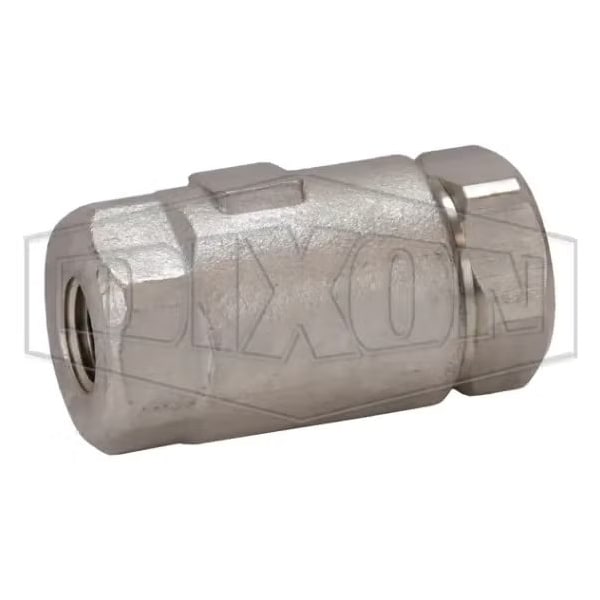 Ball Cone Check Valve, 1/4 in Nominal, FNPT Connection End Style, 316 SS Body, PTFE Seat Softgoods
