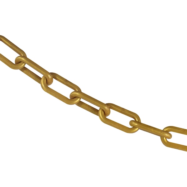 1.5" x 25' Gold Plastic Safety Chain