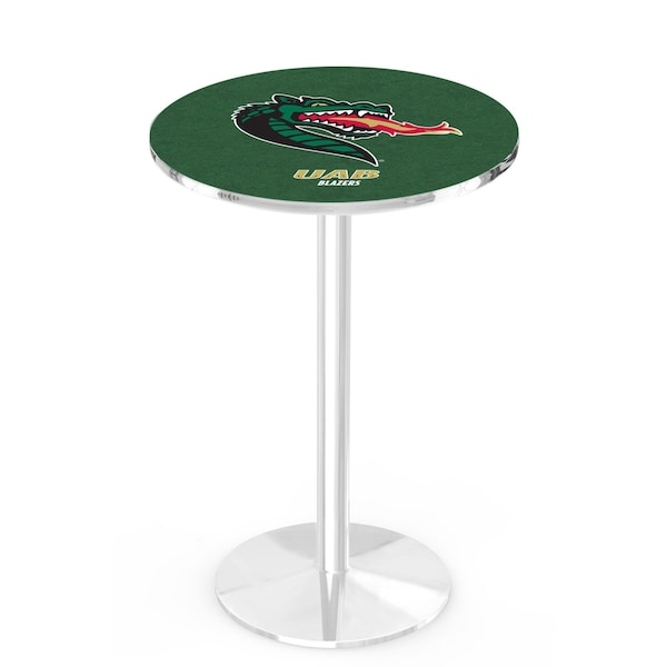 42" Chrome UAB Pub Table, 36" dia. Top