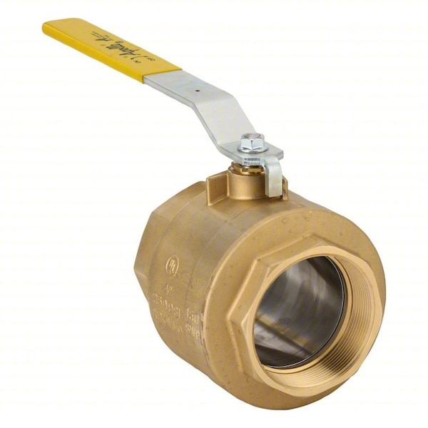 Manual 2-Way Ball Valve, NPT, Brass