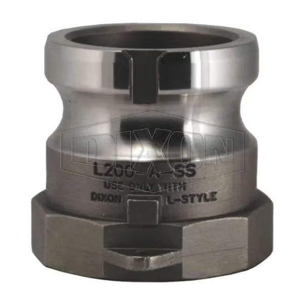 Vent-Lock Type A Cam and Groove Adapter, 3 in, Male Adapter x FNPT