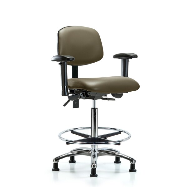 Vinyl Chair, Vinyl, Adjustable Arms