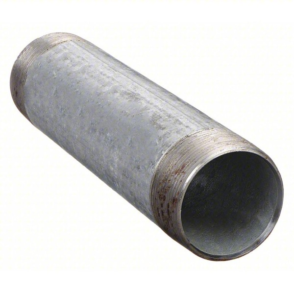 2-1/2" MNPT x 8" TBE Galvanized Steel Pipe Nipple Sch 40