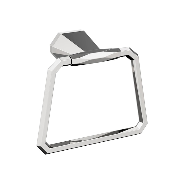 St. Vincent Chrome Contemporary 5-9/16 in 141 mm Length Towel Ring