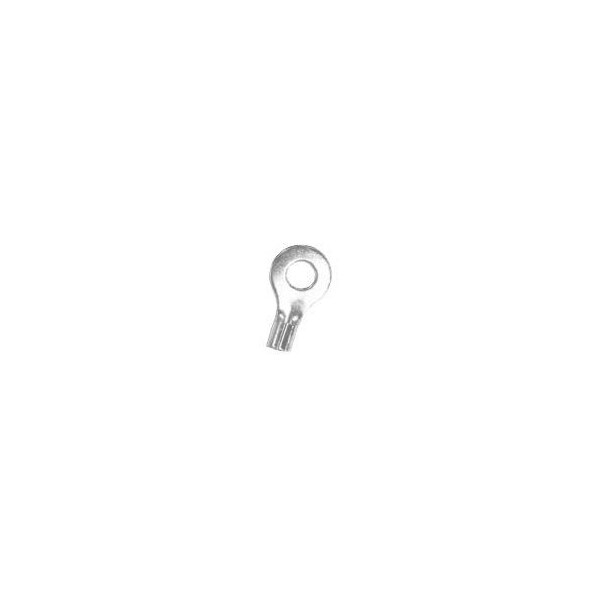 Ring Terminal, 10 AWG, 600 V, Bare Insulated, 1000 PK