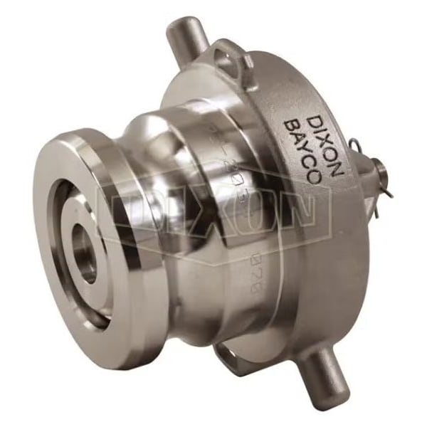 Bayloc Dry Disconnect Cam and Groove Adapter, 3 x 2-1/2 in, Female NPSM x Vapor Adapter, SS