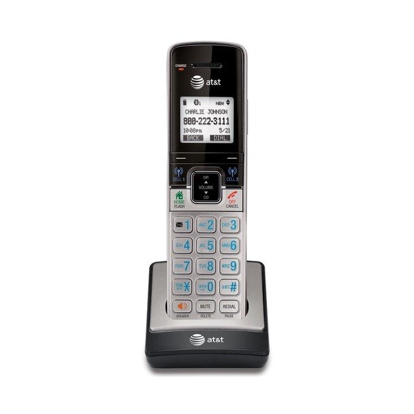 AT&T TL90073 Accessory Handset for AT&T TL96273 - 7 Hour Battery Talk Time - Black, Silver