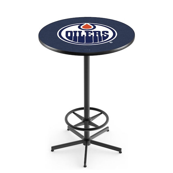 42" Black Edmonton Oilers Pub Table