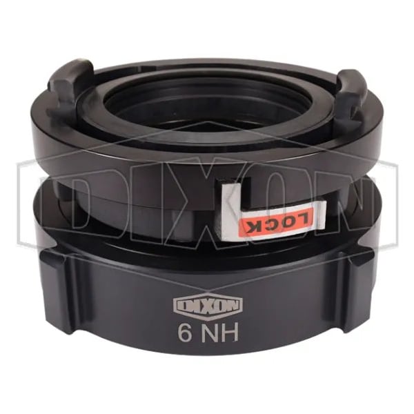 Rocker Lug Adapter with Buna-N Gasket, 5 x 6 in Nominal, Storz x Female NST NH Swivel End Style, A