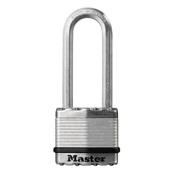 Magnum Series Padlock, Keyed Different Key, 516 in Dia Shackle, 212 in H Shackle, Zinc