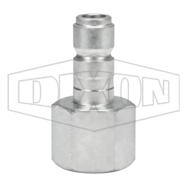 J Series Tru-Flate Automotive Female Quick Disconnect Pneumatic Plug, 3/4-14 Nominal, Quick Disconne