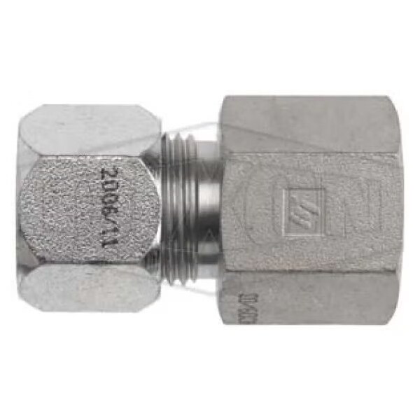 The Right Connection Flareless Bite Adapter, 5/16 x 1/8 in Nominal, Male Tube x Female NPTF End Styl