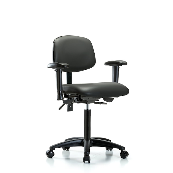 Vinyl Chair, Vinyl, Adjustable Arms