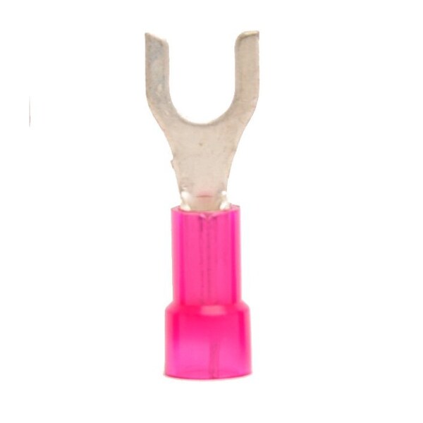 Fork Terminal, #8 Stud Size, 18 AWG, 600 V, Nylon Insulated, 1000 PK