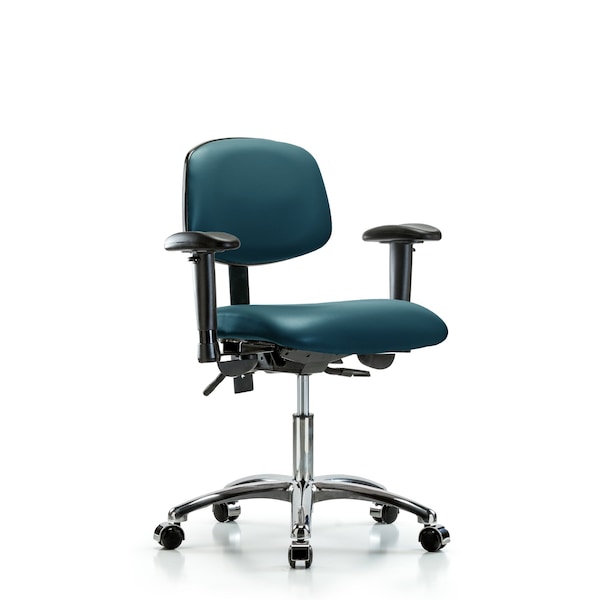 Vinyl Chair, Vinyl, Adjustable Arms