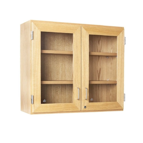 Shelving Storage Cabinet, 30 in H, 42 in W, 2 Adjustable Shelves