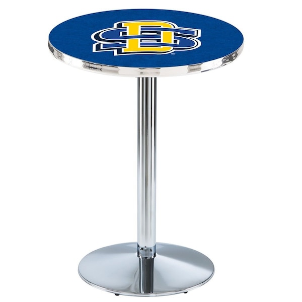 42" Chrome South Dakota State Pub Table, 36" dia. Top