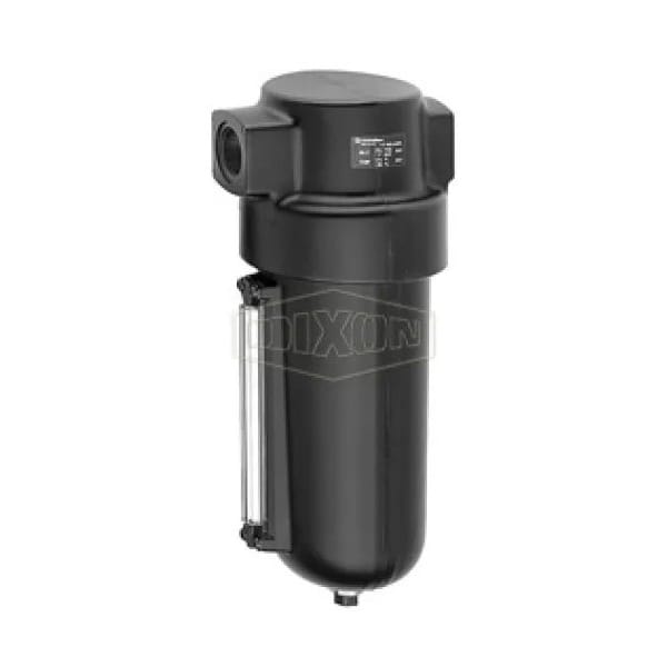 Jumbo Compressed Airline Filter with 1/4 Turn Manual Drain and Pyrex Sight Glass, 1-1/2 in Port, -30