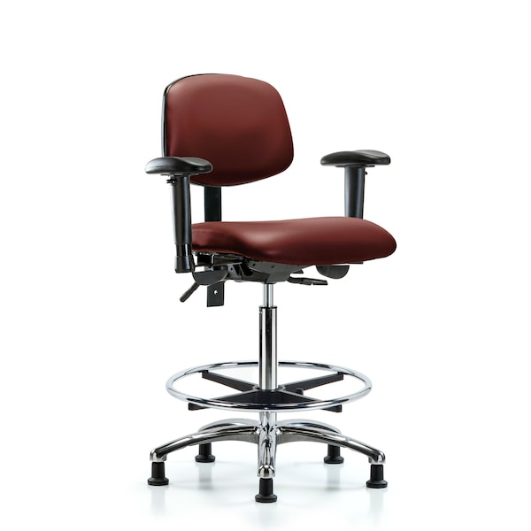 Vinyl Chair, Vinyl, Adjustable Arms