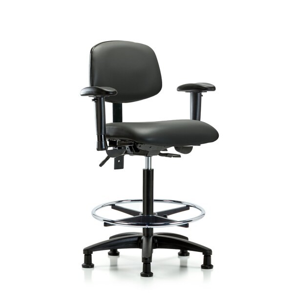 Vinyl Chair, Vinyl, Adjustable Arms