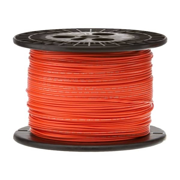 16 AWG Gauge UL1061 Stranded Hook Up Wire, 300V, 0080 Diameter, Orange, 250 ft Length