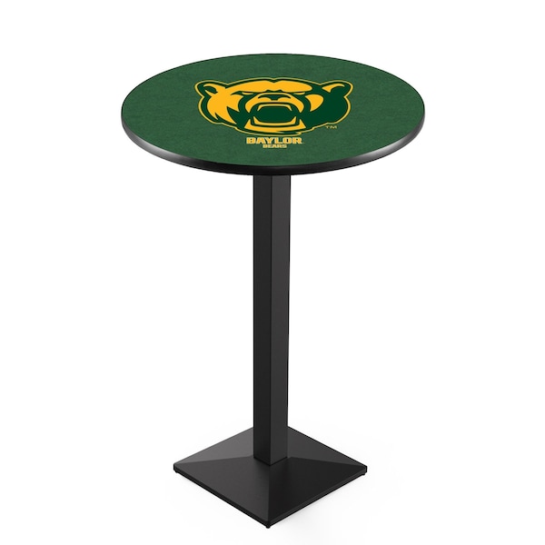 42" Blk Wrinkle Baylor Pub Table, 36" dia. Top