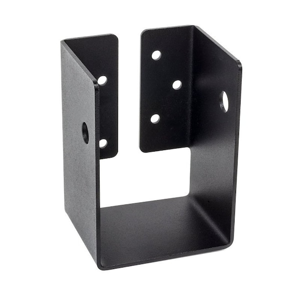 APHH Joist Hanger, 5-1/8 in H, 3 in D, 3-9/16 in W, 4 x 6 in, Steel, Black, ZMAX