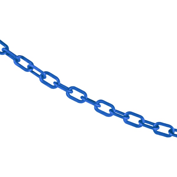 3/4" x 50' Sky Blue Plastic Safety Chain