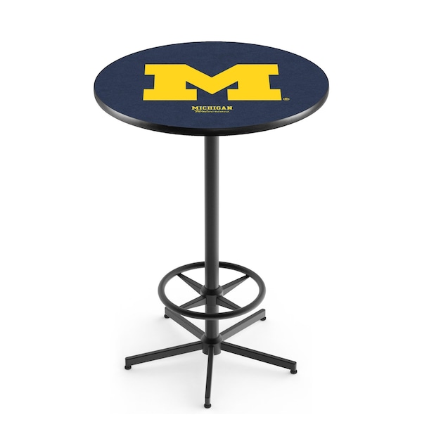 42" Black Michigan Pub Table