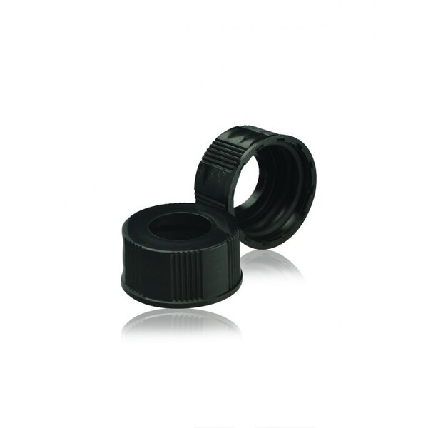 DWK Life Sciences (Wheaton) 15-425 Open Top Black Phenolic Screw, PK200