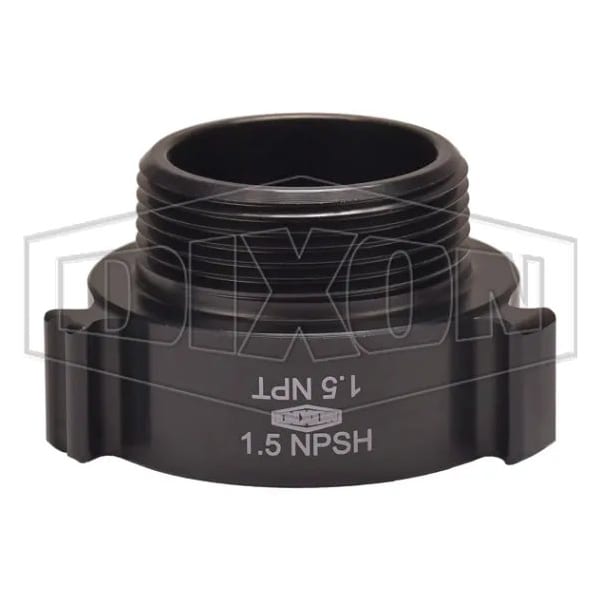 Style N37 Rocker Lug Hydrant Adapter, 1-1/2 in, FNPSH x MNPT Connection, Aluminum, Hardcoat Anodized