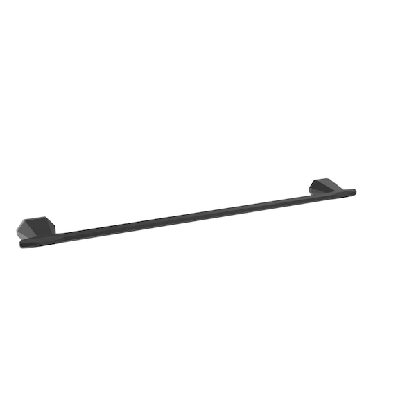 St. Vincent Matte Black Contemporary 24 in 610 mm Towel Bar