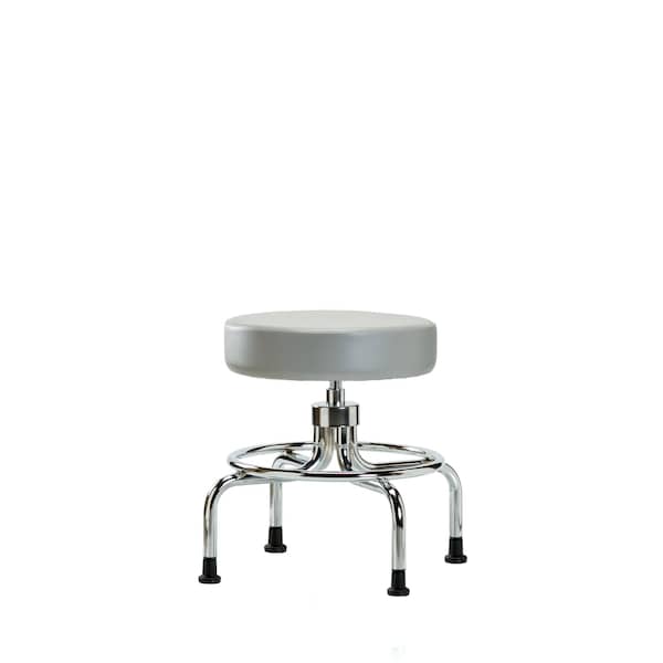 Screw-Lift Stool, Vinyl, CR, Glides, Dov