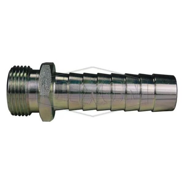 Long Shank Coupling, 1 in Nominal, Male NPSM x Hose End Style, 3-3/4 in L, Domestic