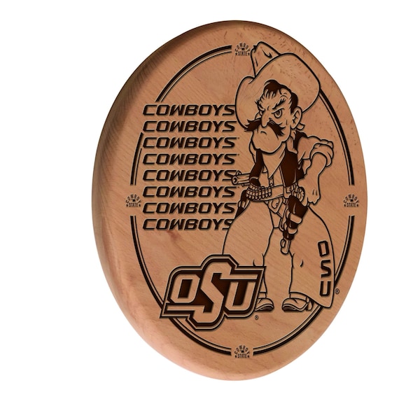 Oklahoma State University 13" Laser Engraved Solid Wood Sign