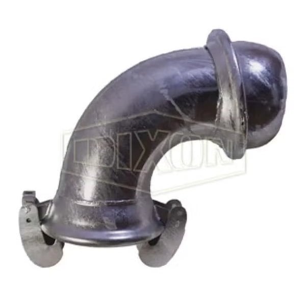 Type A Quick Connect Elbow, 10 in Nominal, MNPT x FNPT, Steel, Domestic
