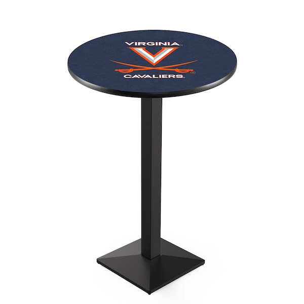 42" Blk Wrinkle Virginia Pub Table, 36" dia. Top