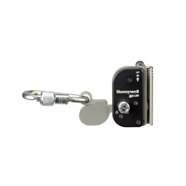 Vi-Go Fall Arrester, 9 3/8 in Length, Swivel Carabiner, Stainless Steel, 1 Leg(s)